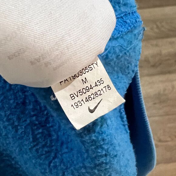 Nike JDI 'Just Do It' Fleece Pullover Hoodie - UNC Blue Men's Size Medium - Picture 5 of 5